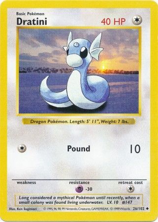 Dratini (26/102) [Base Set Shadowless Unlimited] | The Gaming-Verse