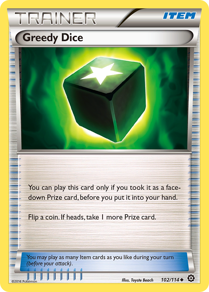 Greedy Dice (102/114) [XY: Steam Siege] | The Gaming-Verse