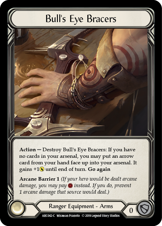 Bull's Eye Bracers [ARC042-C] 1st Edition Cold Foil | The Gaming-Verse