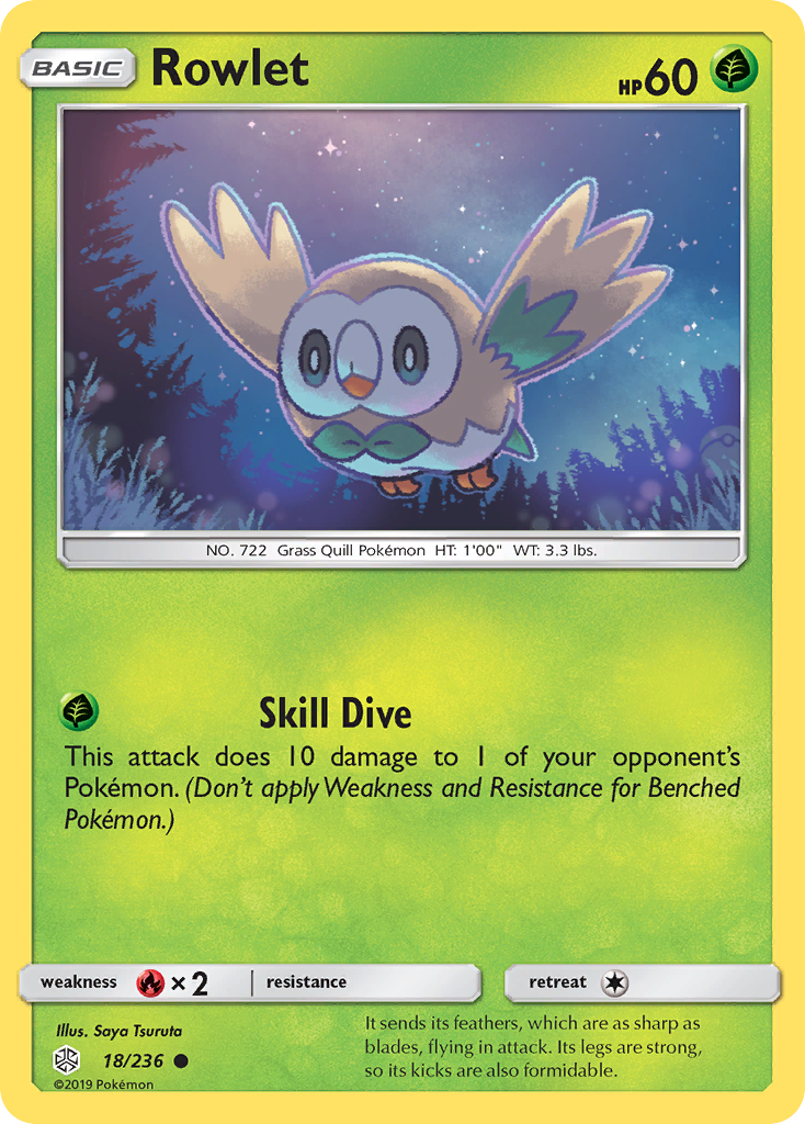 Rowlet (18/236) [Sun & Moon: Cosmic Eclipse] | The Gaming-Verse