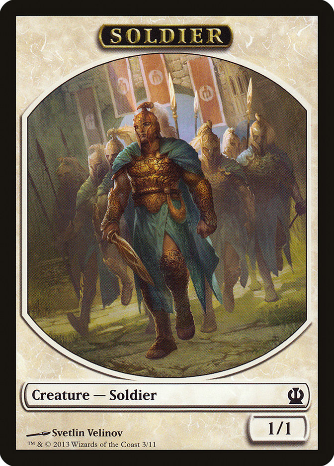 Soldier (3/11) [Theros Tokens] | The Gaming-Verse