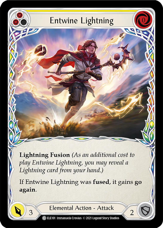 Entwine Lightning (Yellow) [ELE101] (Tales of Aria)  1st Edition Normal | The Gaming-Verse