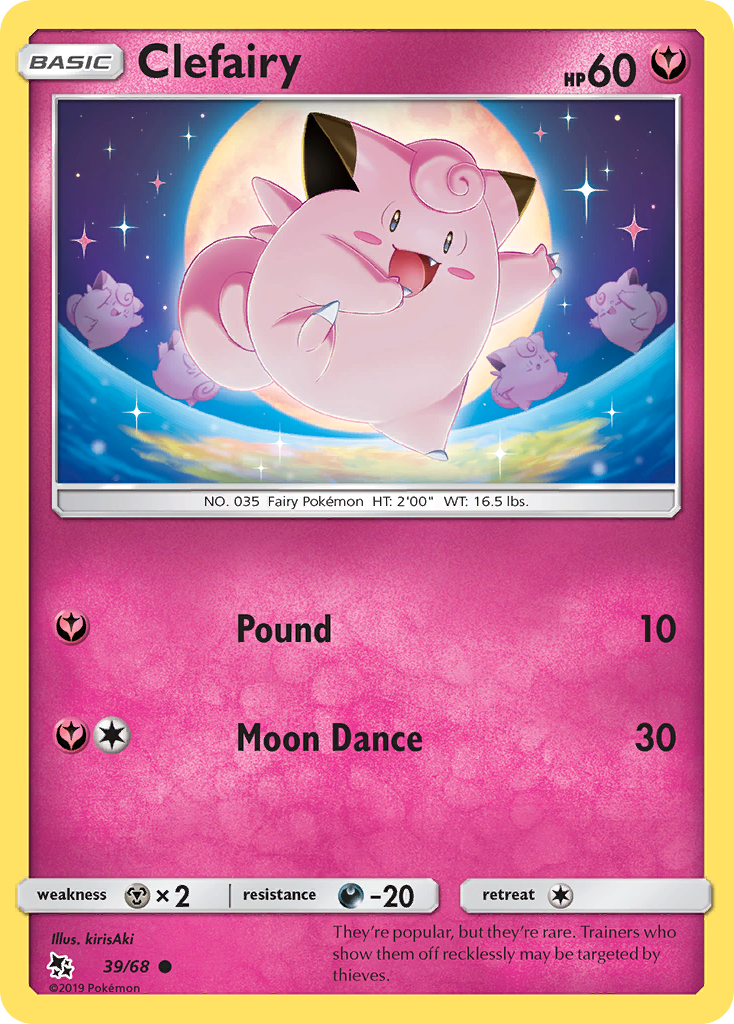 Clefairy (39/68) [Sun & Moon: Hidden Fates] | The Gaming-Verse