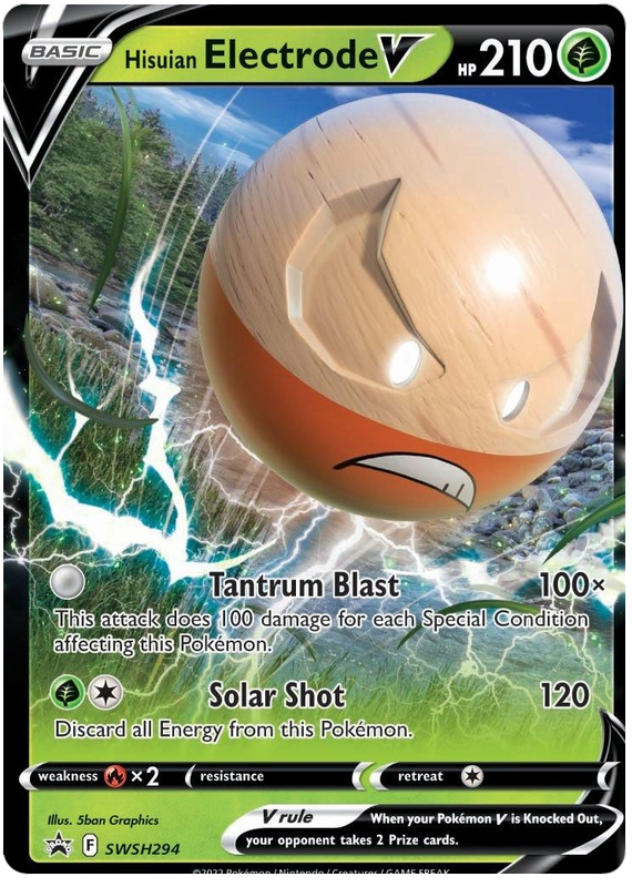 Hisuian Electrode V (SWSH294) (Jumbo Card) [Sword & Shield: Black Star Promos] | The Gaming-Verse