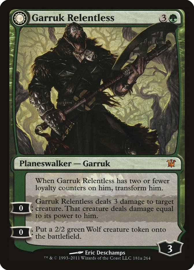 Garruk Relentless // Garruk, the Veil-Cursed [Innistrad] | The Gaming-Verse