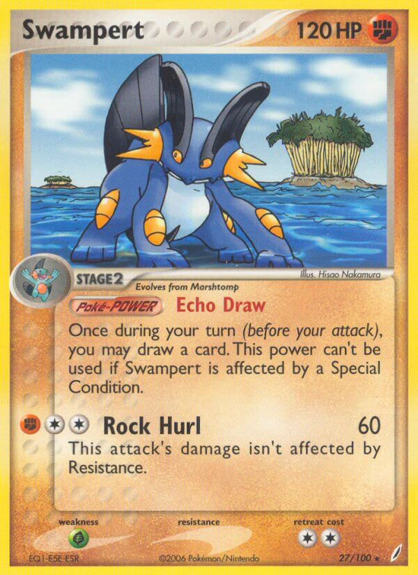 Swampert (27/100) (Theme Deck Exclusive) [EX: Crystal Guardians] | The Gaming-Verse