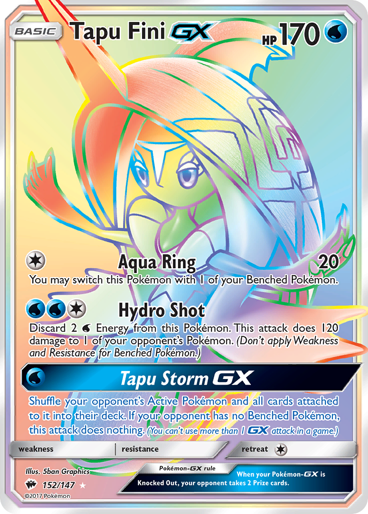 Tapu Fini GX (152/147) [Sun & Moon: Burning Shadows] | The Gaming-Verse