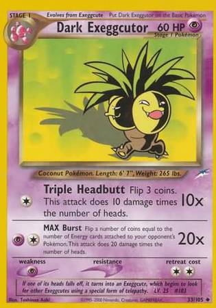 Dark Exeggutor (33/105) [Neo Destiny Unlimited] | The Gaming-Verse