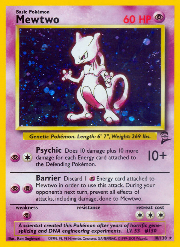 Mewtwo (10/130) [Base Set 2] | The Gaming-Verse