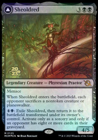 Sheoldred // The True Scriptures [March of the Machine Prerelease Promos] | The Gaming-Verse