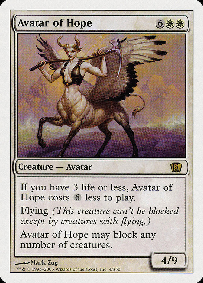 Avatar of Hope [Eighth Edition] | The Gaming-Verse