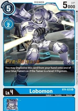 Lobomon [BT4-025] [Great Legend Pre-Release Promos] | The Gaming-Verse