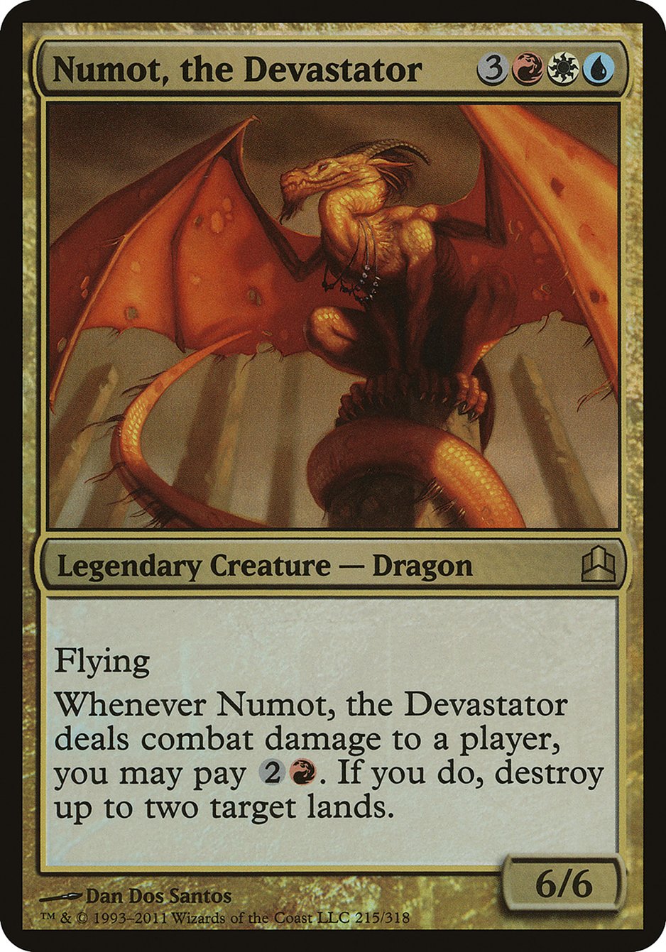 Numot, the Devastator (Oversized) [Commander 2011 Oversized] | The Gaming-Verse