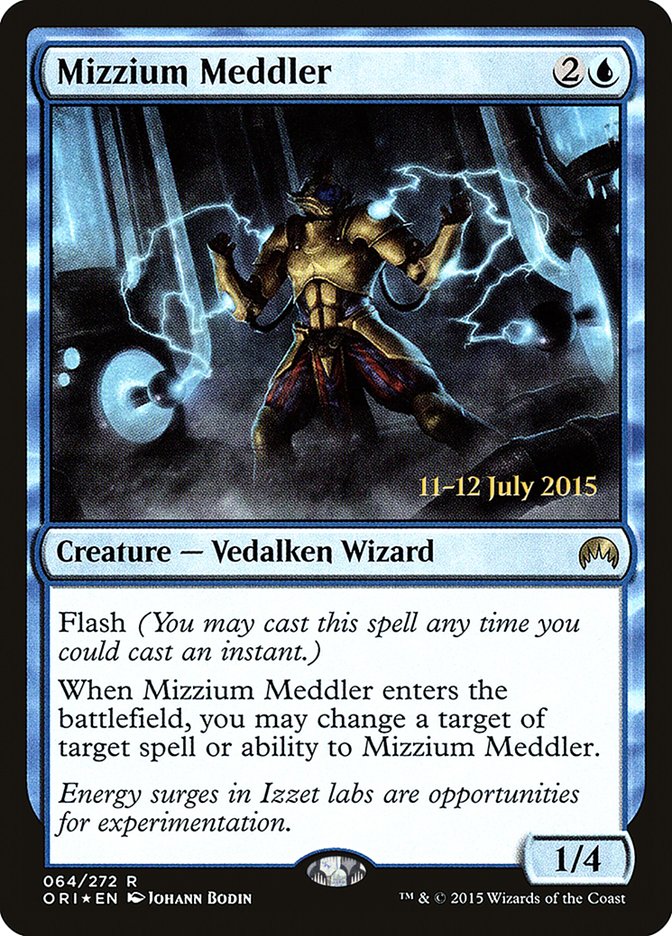 Mizzium Meddler [Magic Origins Prerelease Promos] | The Gaming-Verse