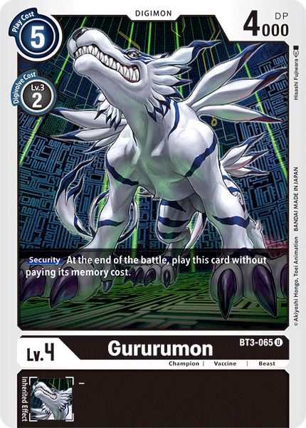 Gururumon [BT3-065] [Release Special Booster Ver.1.5] | The Gaming-Verse