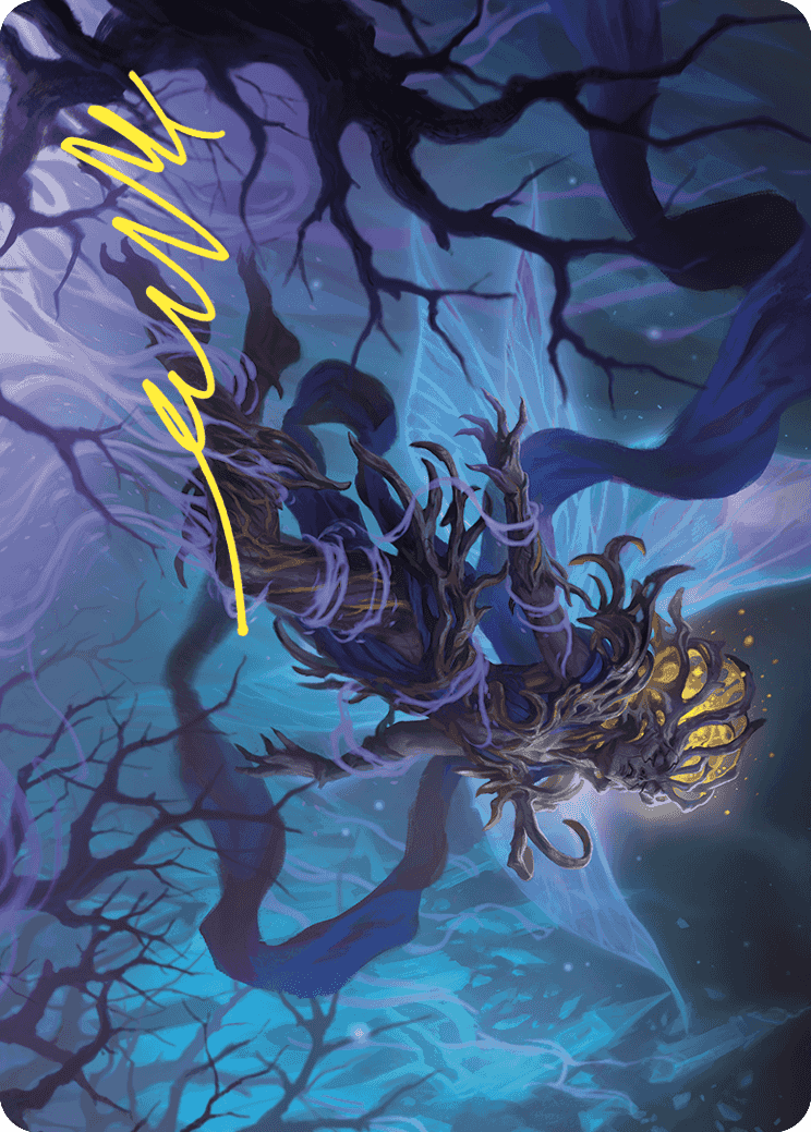 Sleep-Cursed Faerie Art Card (Gold-Stamped Signature) [Wilds of Eldraine Art Series] | The Gaming-Verse