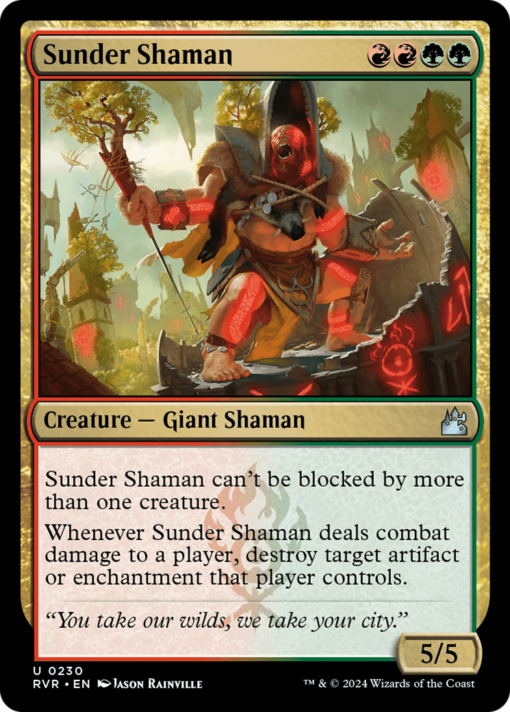 Sunder Shaman [Ravnica Remastered] | The Gaming-Verse