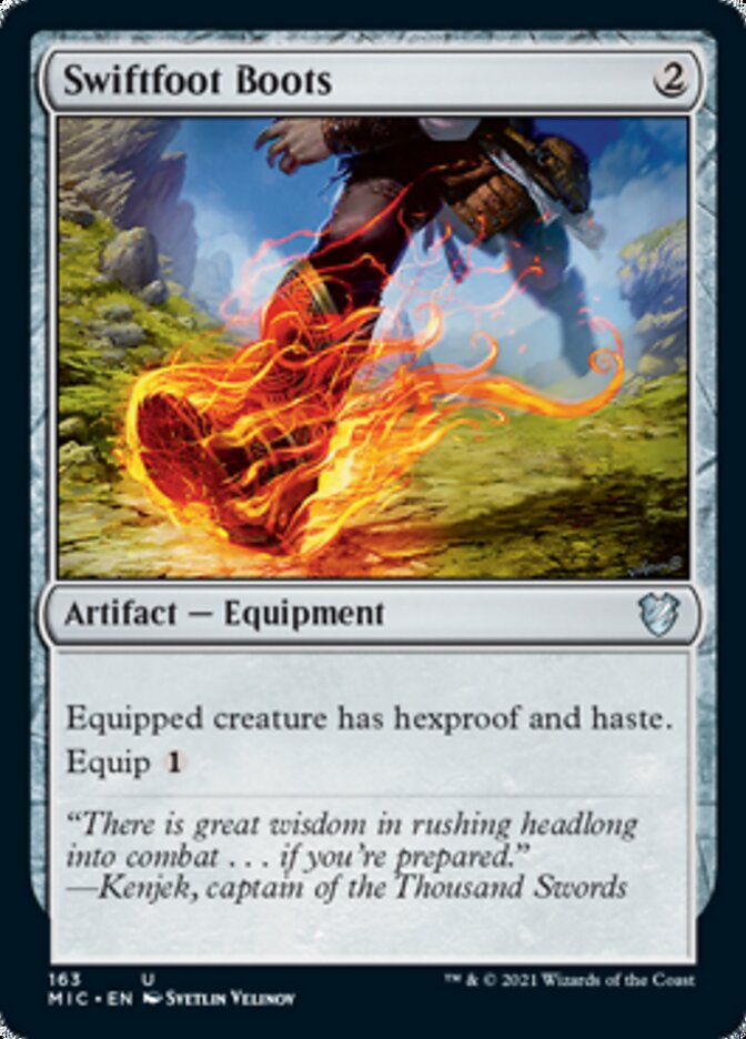 Swiftfoot Boots [Innistrad: Midnight Hunt Commander] | The Gaming-Verse