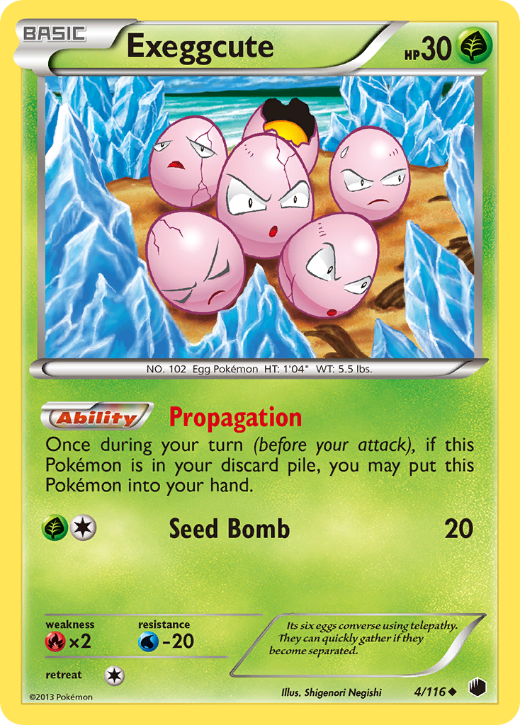 Exeggcute (4/116) [Black & White: Plasma Freeze] | The Gaming-Verse