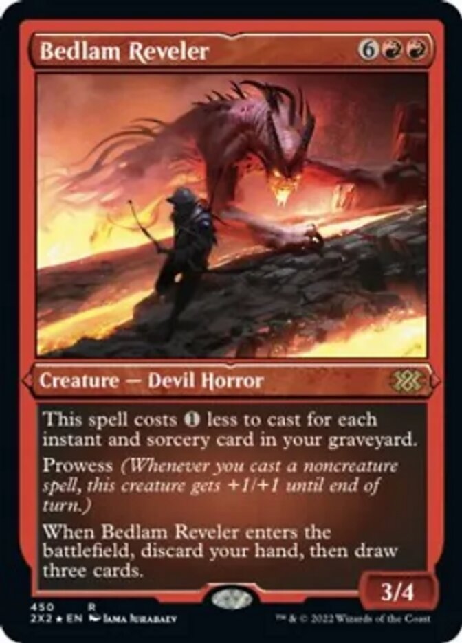 Bedlam Reveler (Foil Etched) [Double Masters 2022] | The Gaming-Verse