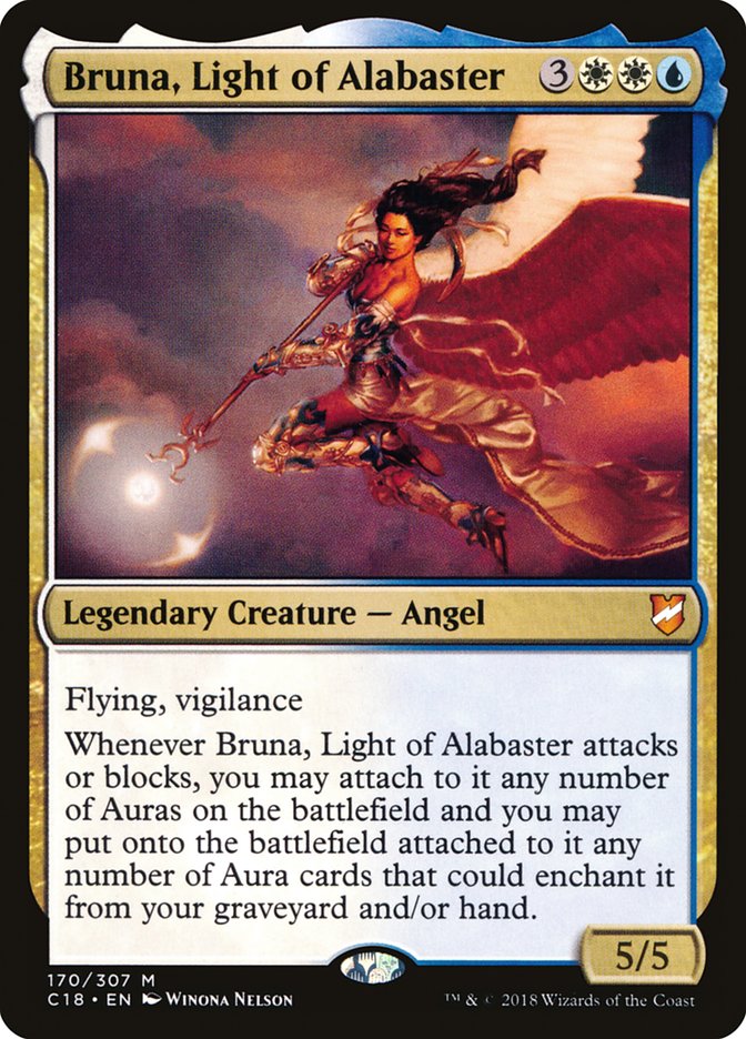 Bruna, Light of Alabaster (Oversized) [Commander 2018 Oversized] | The Gaming-Verse