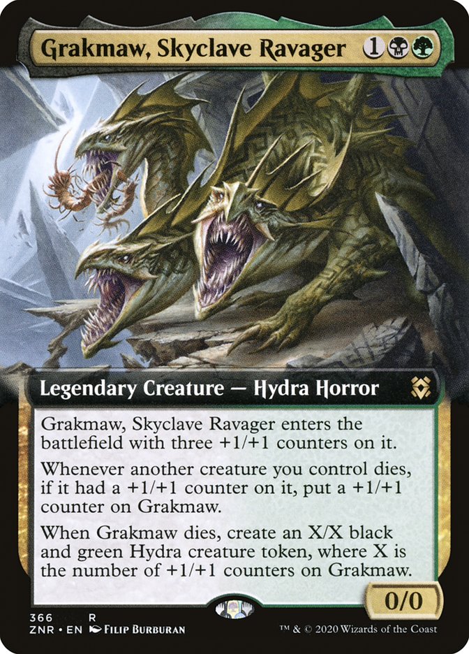 Grakmaw, Skyclave Ravager (Extended Art) [Zendikar Rising] | The Gaming-Verse