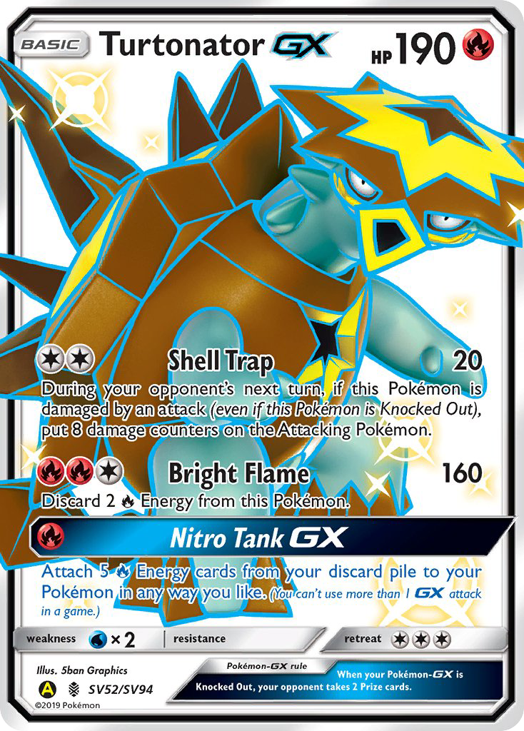 Turtonator GX (SV52/SV94) [Sun & Moon: Hidden Fates - Shiny Vault] | The Gaming-Verse