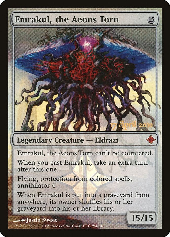 Emrakul, the Aeons Torn (Prerelease) [Rise of the Eldrazi Prerelease Promos] | The Gaming-Verse