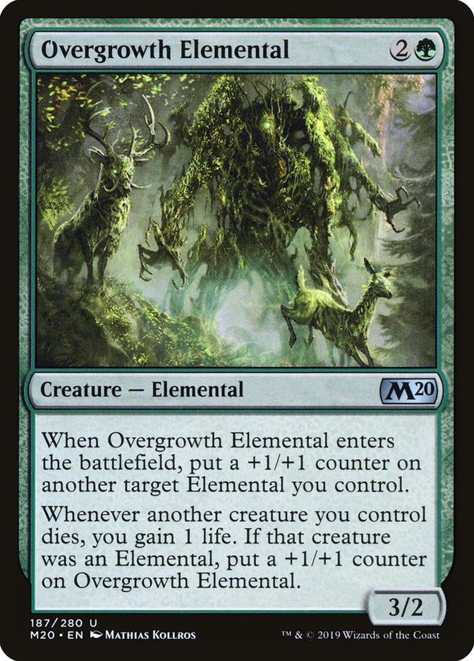 Overgrowth Elemental [Core Set 2020] | The Gaming-Verse