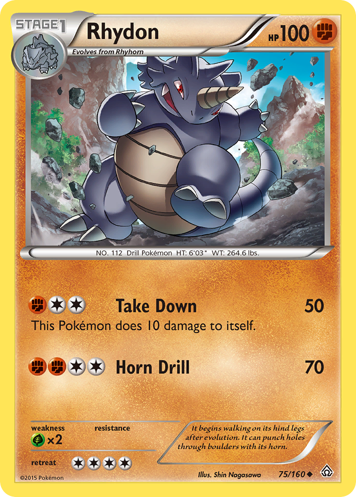 Rhydon (75/160) [XY: Primal Clash] | The Gaming-Verse