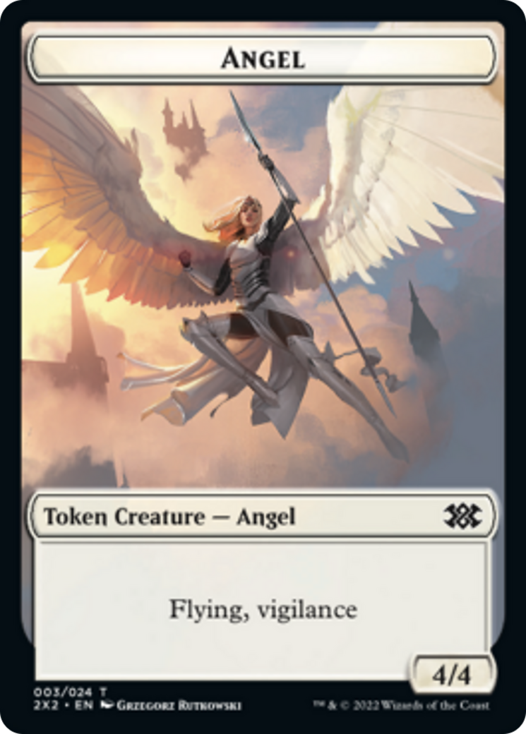 Elemental // Angel Double-sided Token [Double Masters 2022 Tokens] | The Gaming-Verse