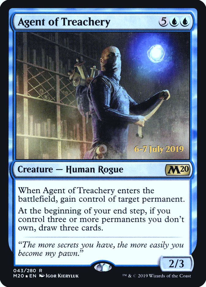 Agent of Treachery  [Core Set 2020 Prerelease Promos] | The Gaming-Verse