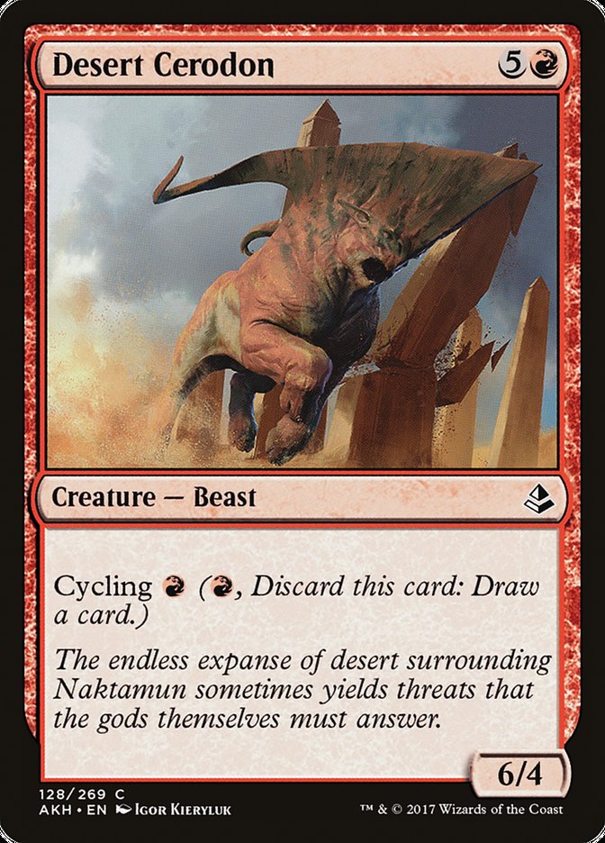 Desert Cerodon [Amonkhet] | The Gaming-Verse