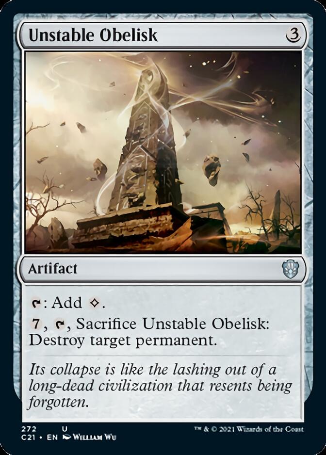 Unstable Obelisk [Commander 2021] | The Gaming-Verse