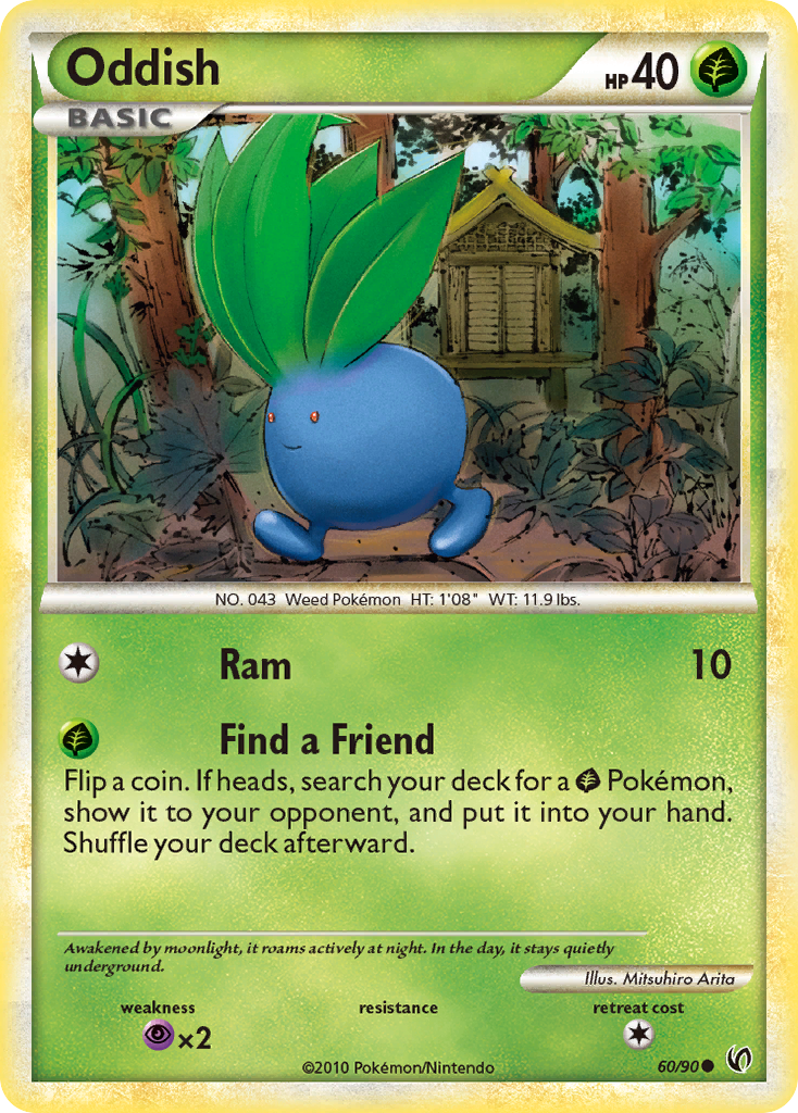 Oddish (60/90) [HeartGold & SoulSilver: Undaunted] | The Gaming-Verse