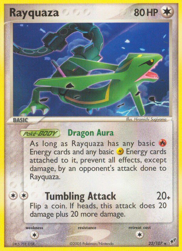 Rayquaza (22/107) (Theme Deck Exclusive) [EX: Deoxys] | The Gaming-Verse