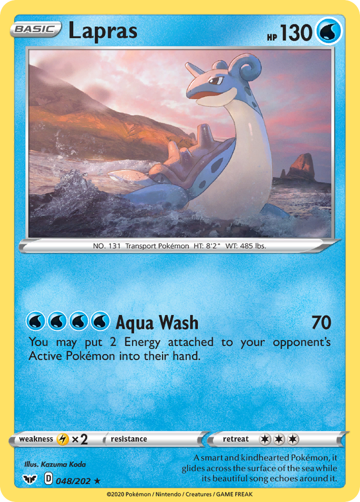 Lapras (048/202) [Sword & Shield: Base Set] | The Gaming-Verse