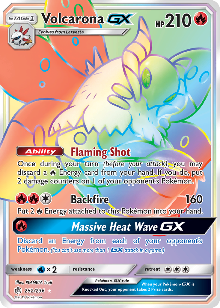 Volcarona GX (252/236) [Sun & Moon: Cosmic Eclipse] | The Gaming-Verse