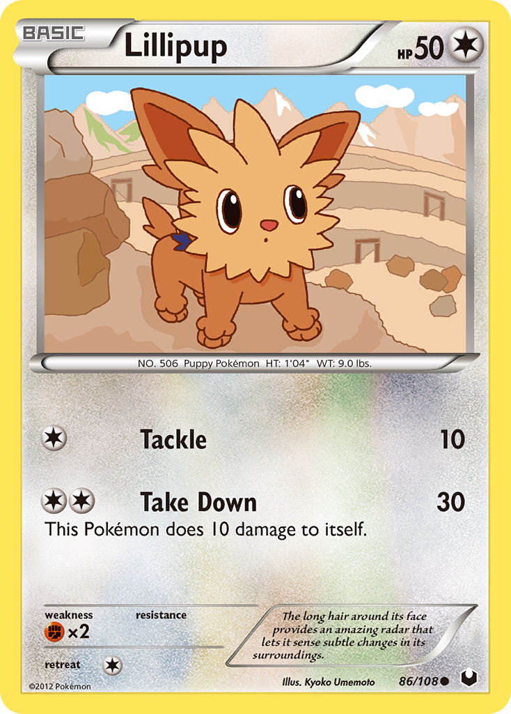 Lillipup (86/108) [Black & White: Dark Explorers] | The Gaming-Verse