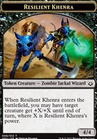 Resilient Khenra // Cat Double-sided Token [Hour of Devastation Tokens] | The Gaming-Verse