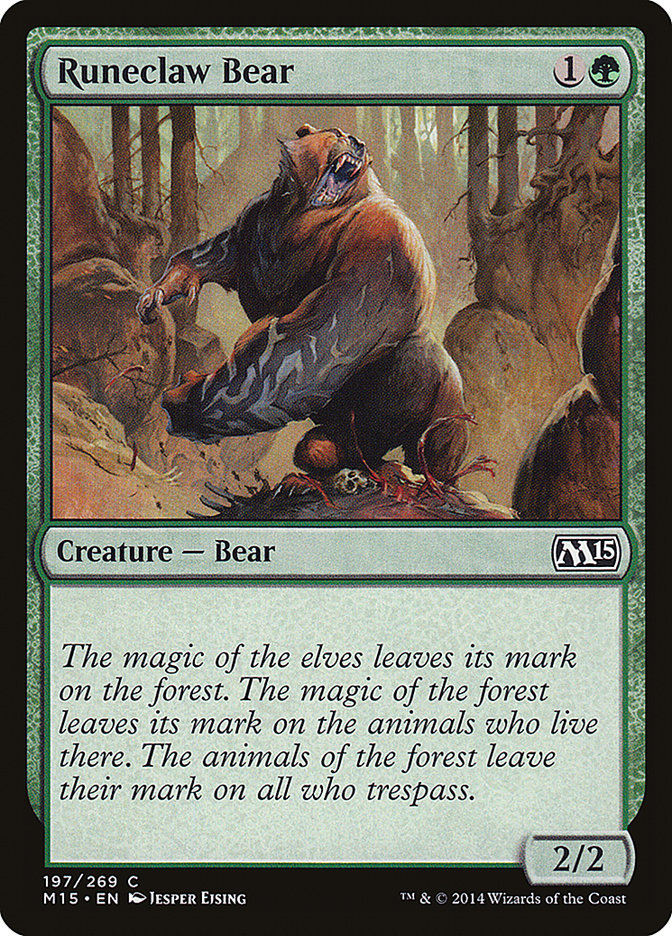 Runeclaw Bear [Magic 2015] | The Gaming-Verse