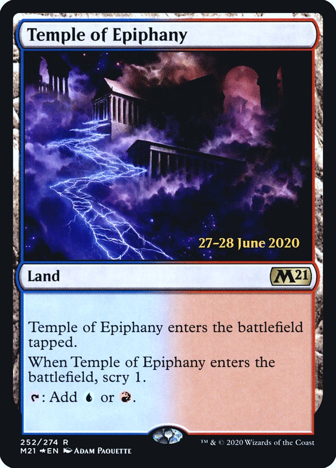 Temple of Epiphany  [Core Set 2021 Prerelease Promos] | The Gaming-Verse