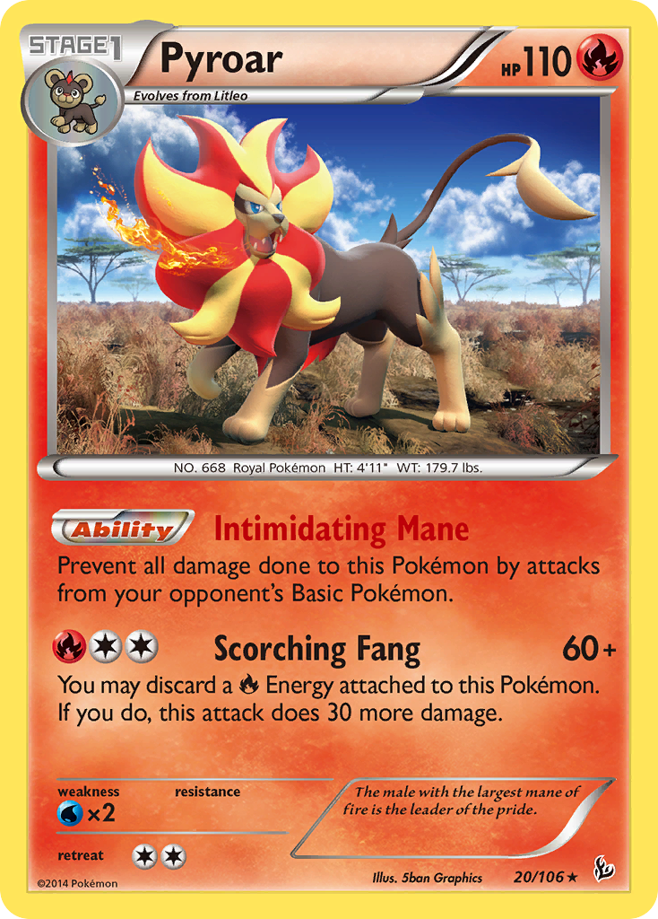 Pyroar (20/106) [XY: Flashfire] | The Gaming-Verse