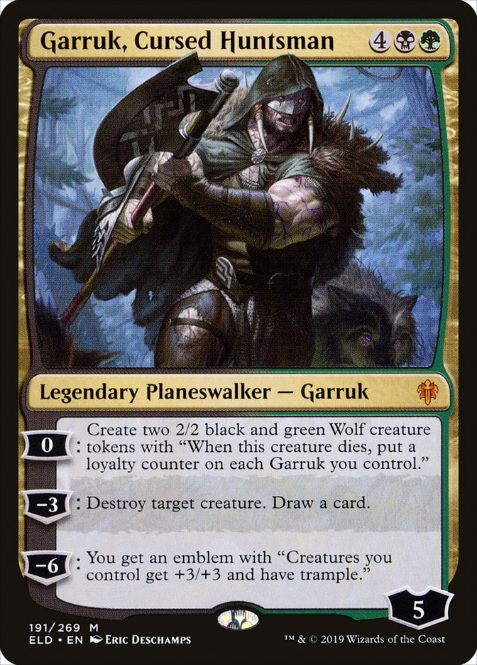 Garruk, Cursed Huntsman [Throne of Eldraine] | The Gaming-Verse