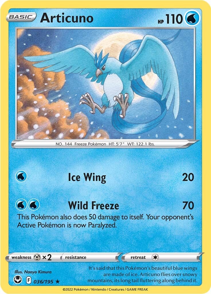 Articuno (036/195) [Sword & Shield: Silver Tempest] | The Gaming-Verse