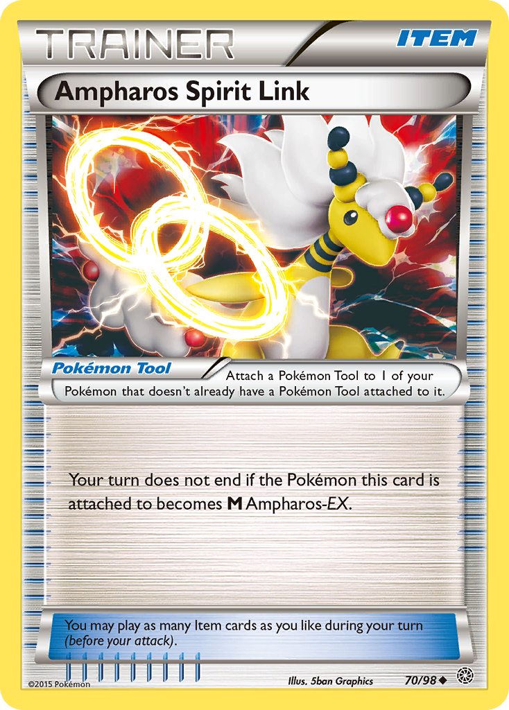 Ampharos Spirit Link (70/98) [XY: Ancient Origins] | The Gaming-Verse