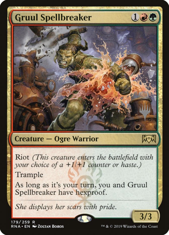 Gruul Spellbreaker (Promo Pack) [Ravnica Allegiance Promos] | The Gaming-Verse