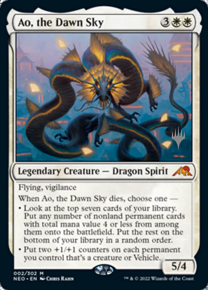 Ao, the Dawn Sky (Promo Pack) [Kamigawa: Neon Dynasty Promos] | The Gaming-Verse