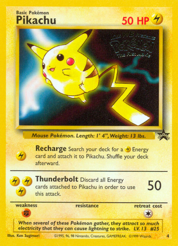 Pikachu (4) [Wizards of the Coast: Black Star Promos] | The Gaming-Verse