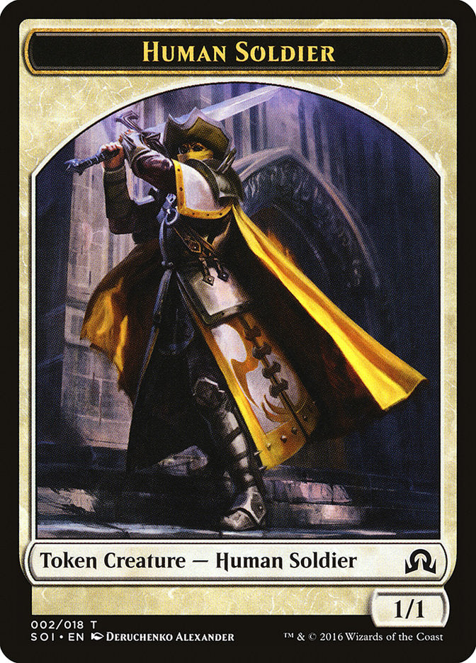 Human Soldier [Shadows over Innistrad Tokens] | The Gaming-Verse